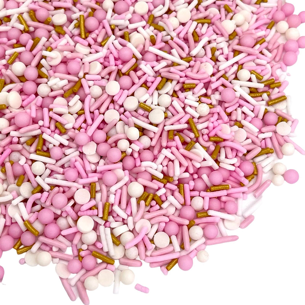 Manvscakes pink sprinkles for valentines decorate cupcakes and cookies with festive color