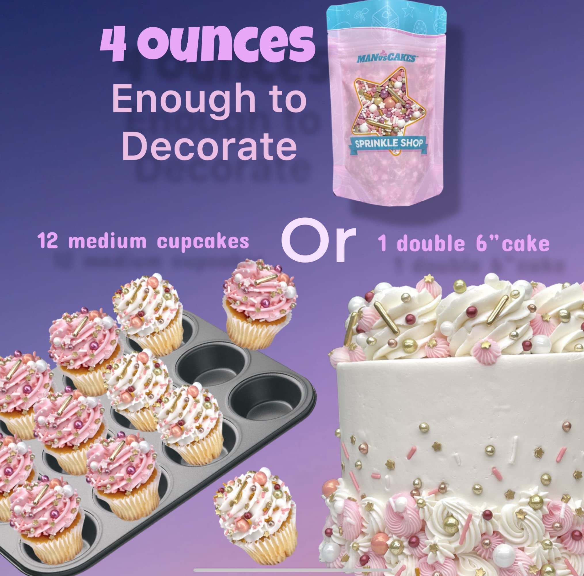 Manvscakes sprinkles for ice cream add color and crunch.