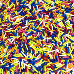Manvscakes sprinkles on ice cream for a bright, safe topping