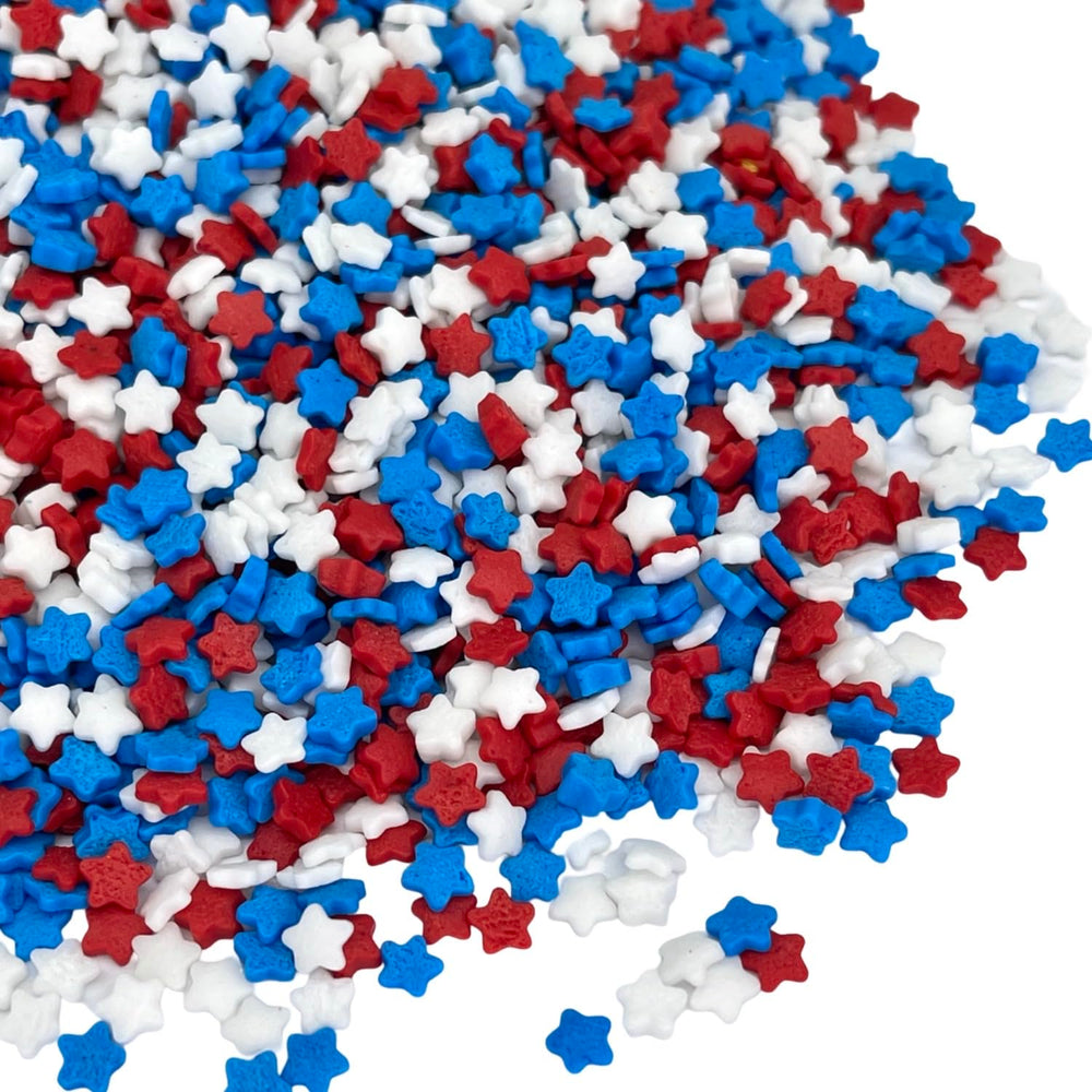 Manvscakes patriotic stars sprinkles ready to decorate cakes with festive flair