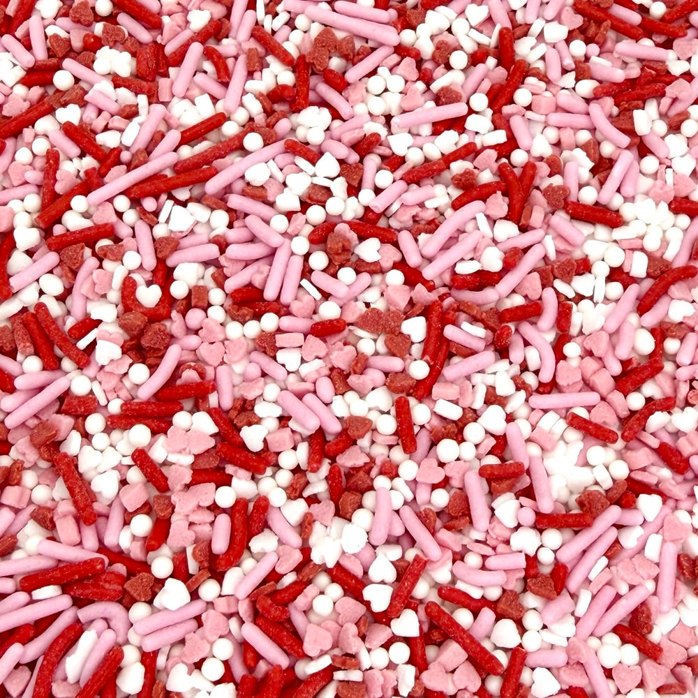 Manvscakes Valentine Sprinkles Natural Colors provide vibrant dessert decoration without artificial dyes.