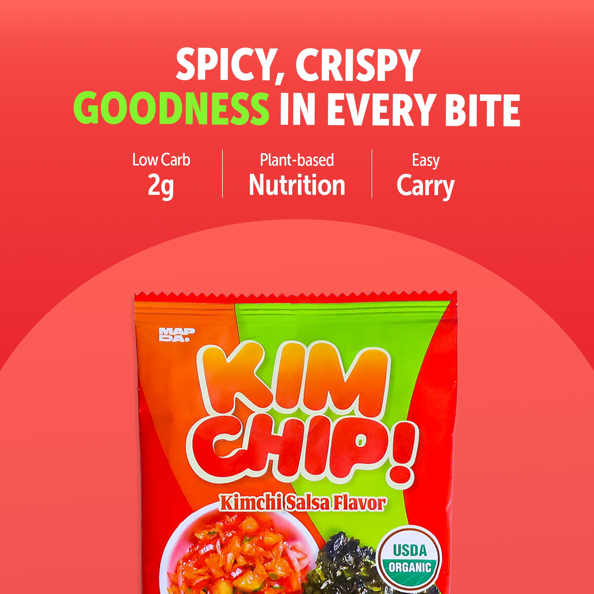 MAPDA KIMCHIP organic premium seaweed in every bite