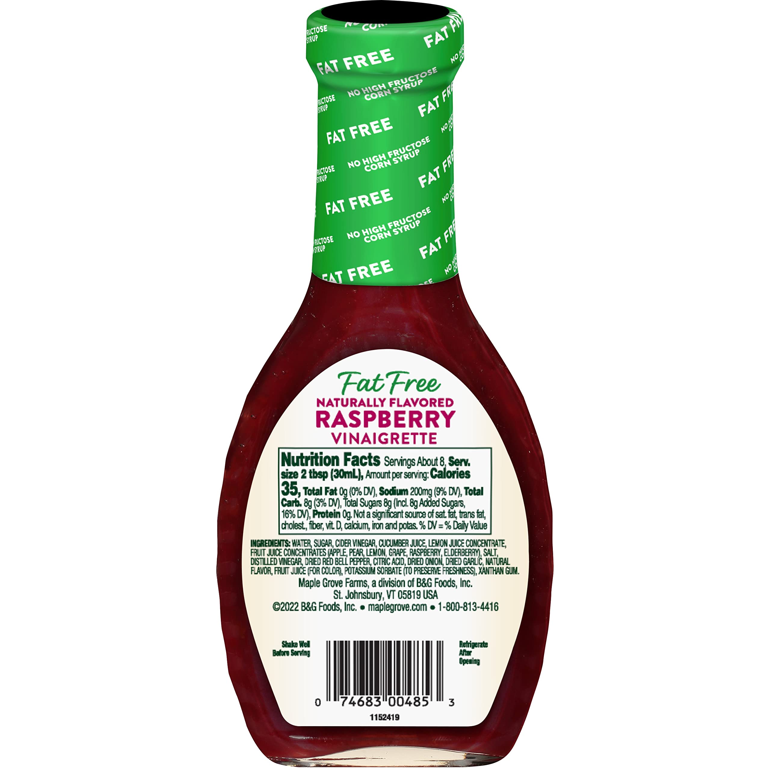Maple Grove Farms fat-free dressing preview for marinades and salads.