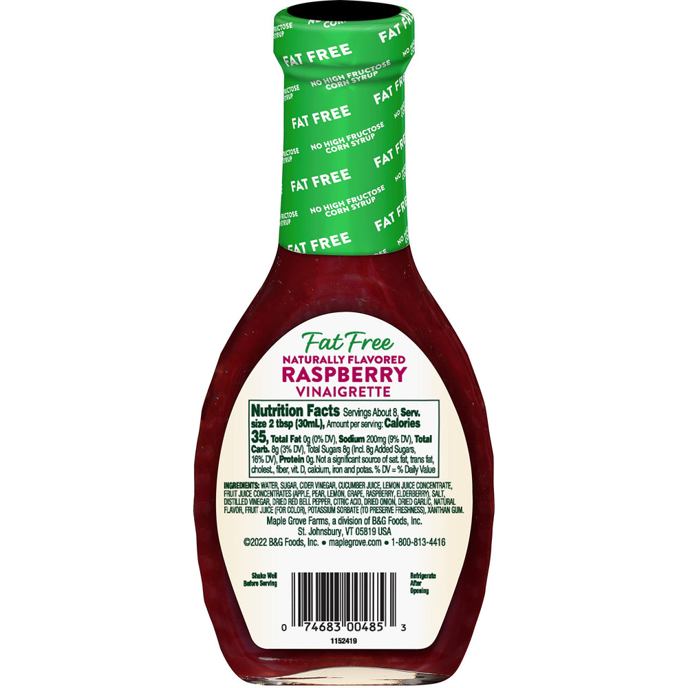 Maple Grove Farms fat-free dressing preview for marinades and salads.