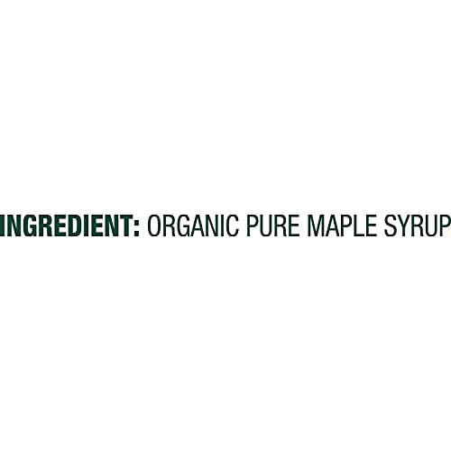 Maple Grove Farms Organic Maple Syrup on pancakes with drizzle.