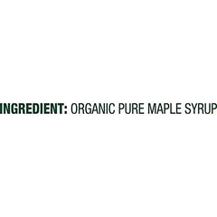 Maple Grove Farms Organic Maple Syrup on pancakes with drizzle.