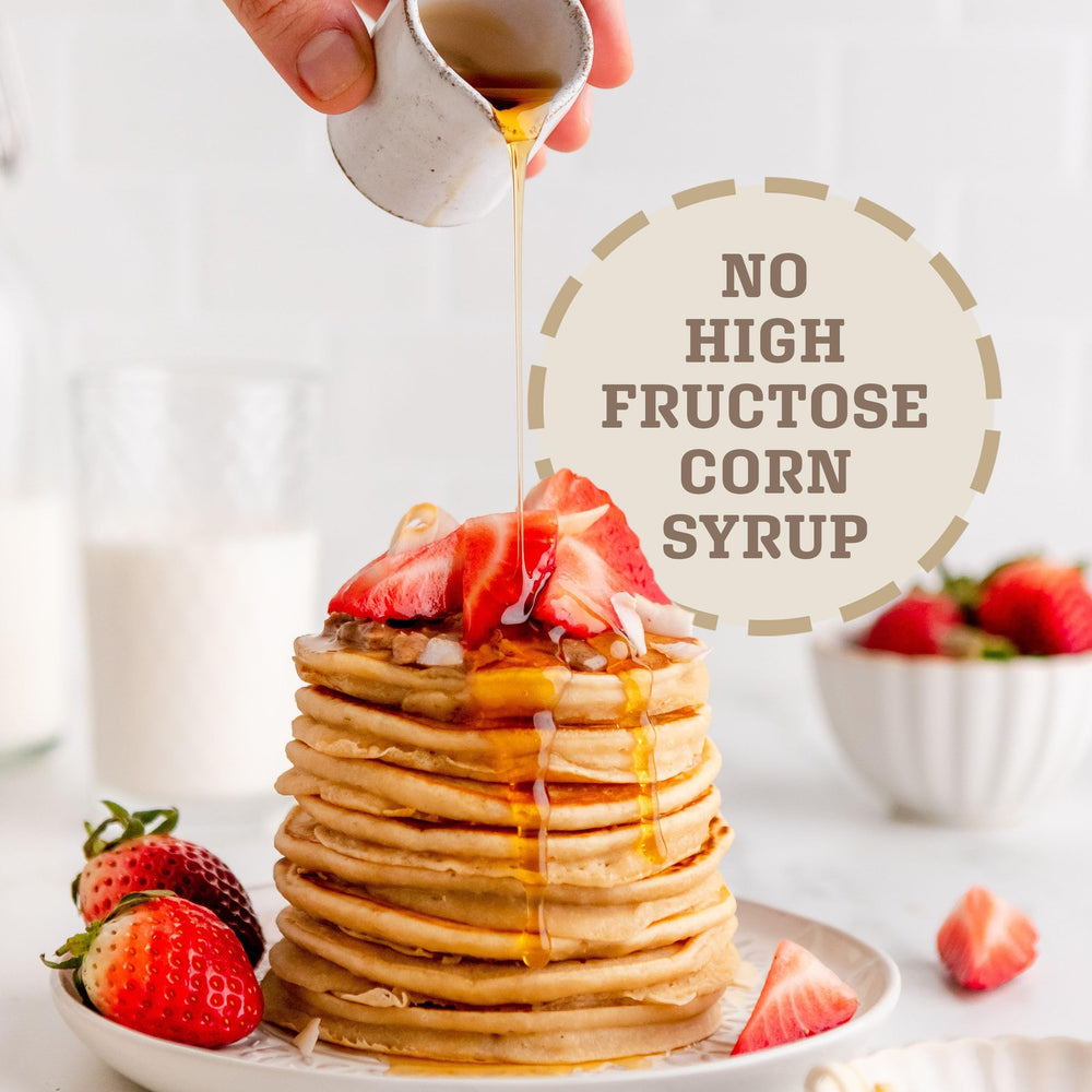 Syrup used as glaze in dressings or marinades with clear label
