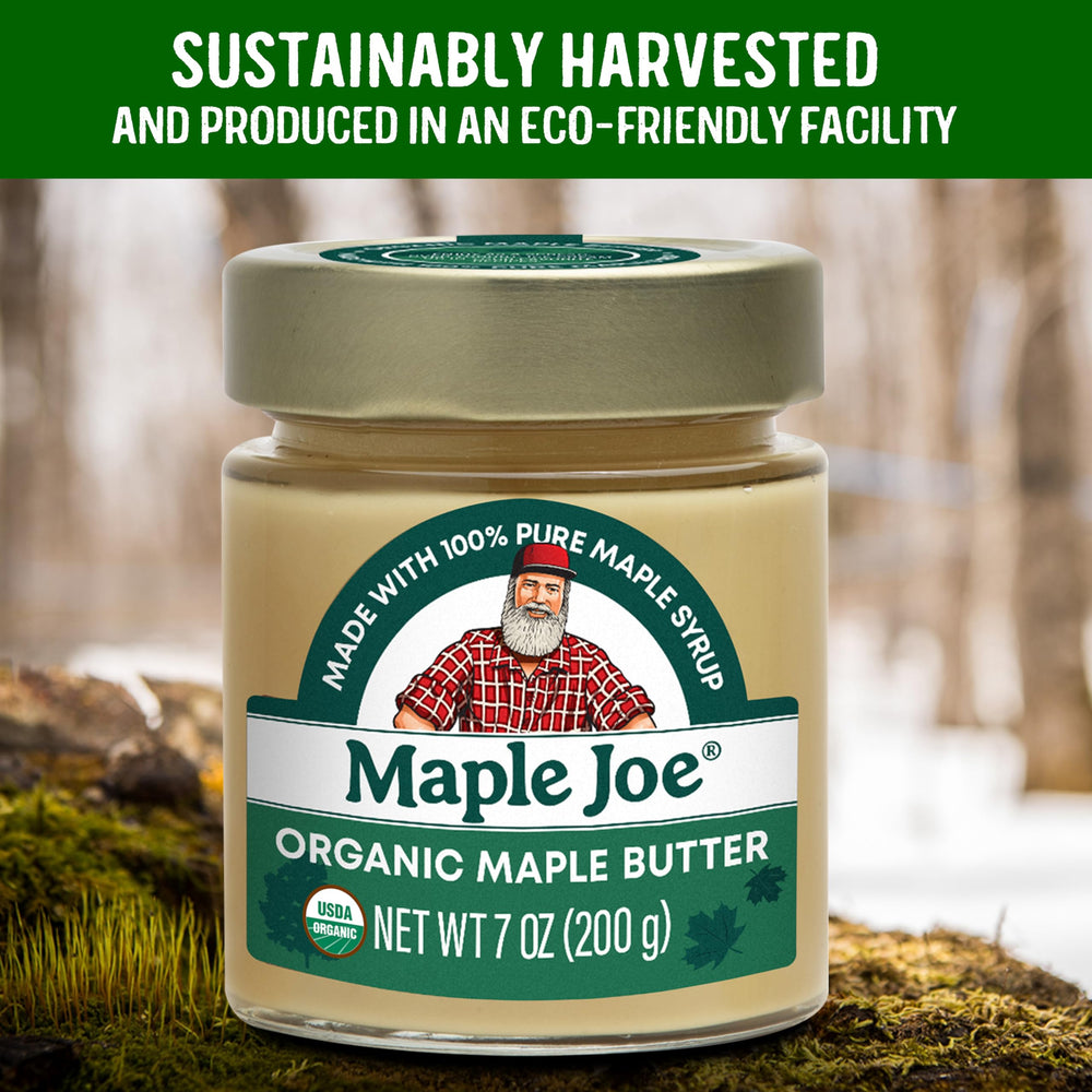 Toasted bagel with Maple Joe maple butter spread