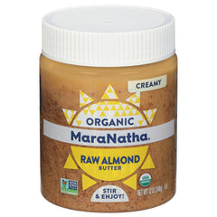 MaraNatha organic almond butter jar—creamy spread for toast and sandwiches