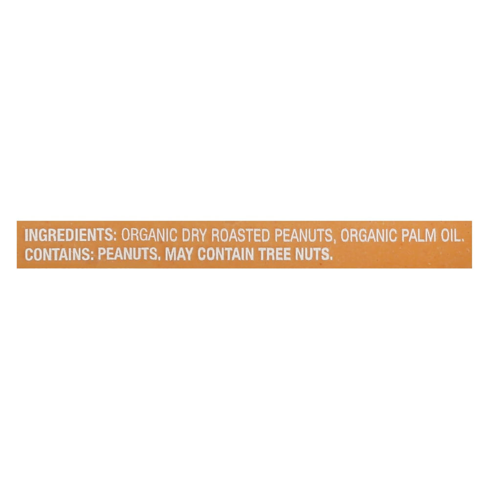 MaraNatha Organic Creamy Peanut Butter Spread spoon-dipping highlights smooth texture and flavor.
