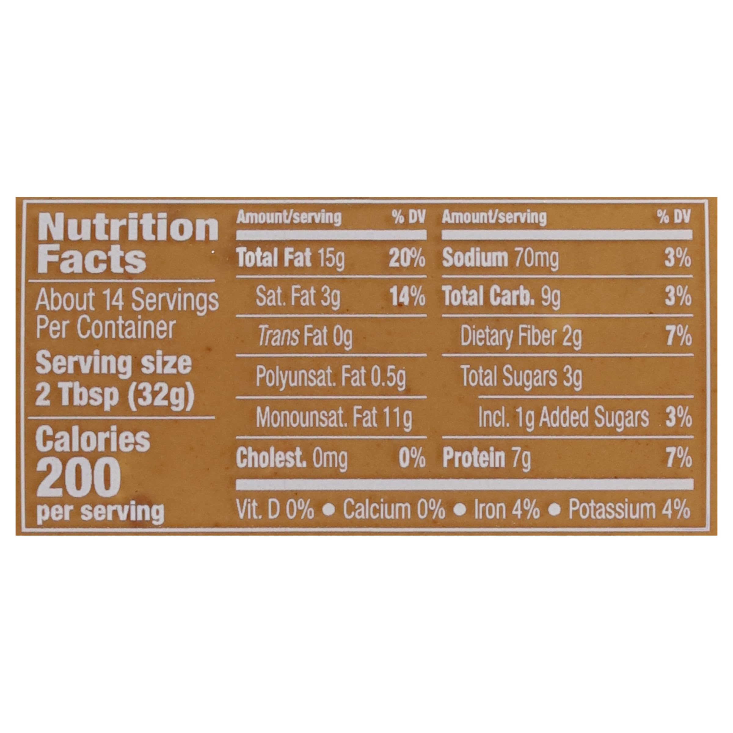 Maranatha Crunchy Peanut Butter jar side view for toast use