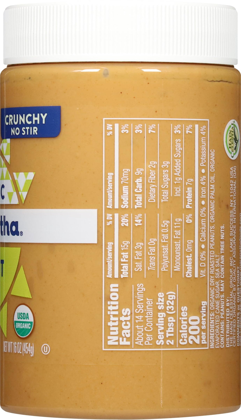 Maranatha peanut butter spread on toast showing crunchy texture
