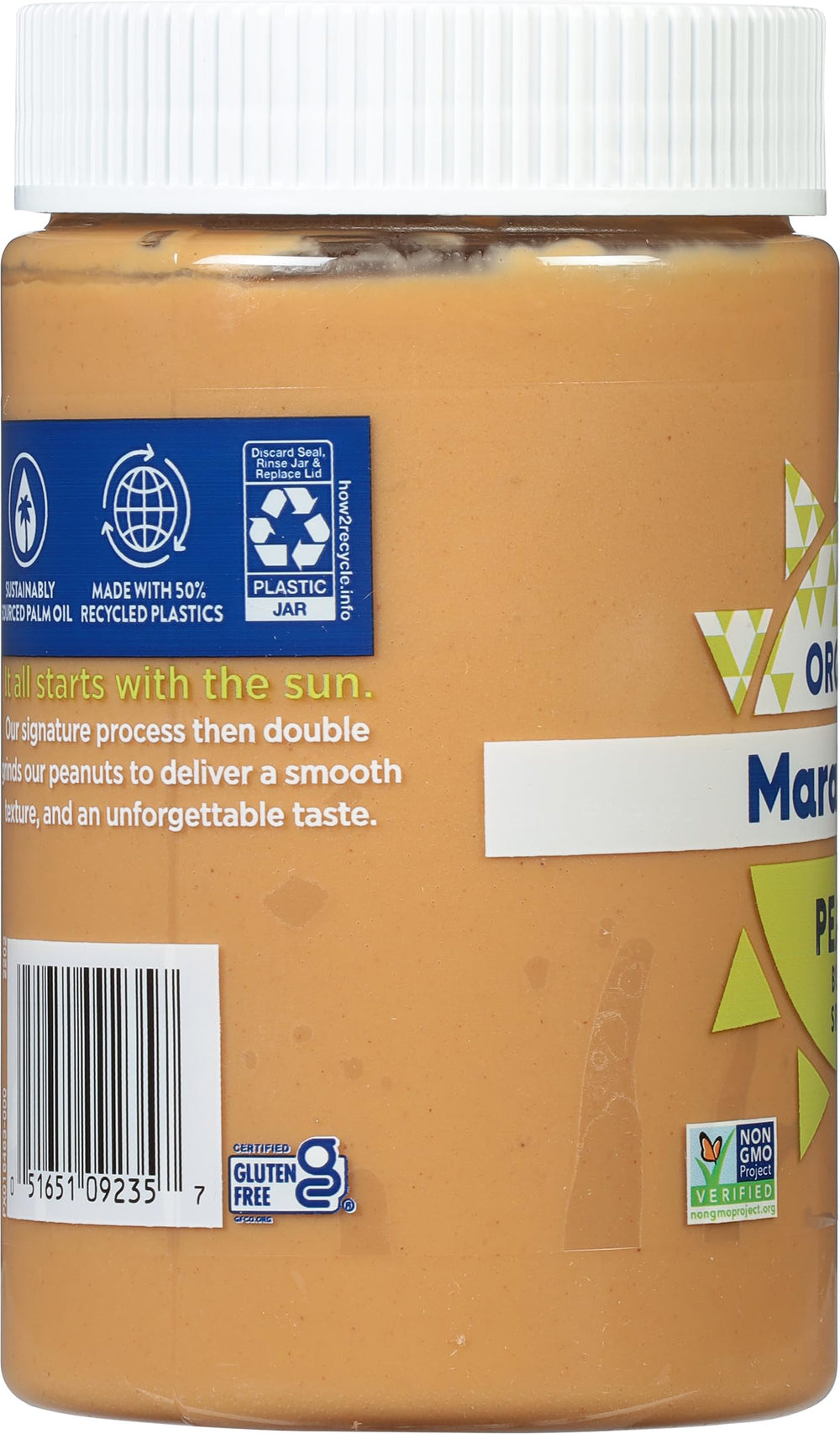 MaraNatha organic Non-GMO seal signals trusted ingredient standards.