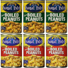 Margaret Holmes boiled peanuts regular 3-pack, ready for on-the-go snacking.