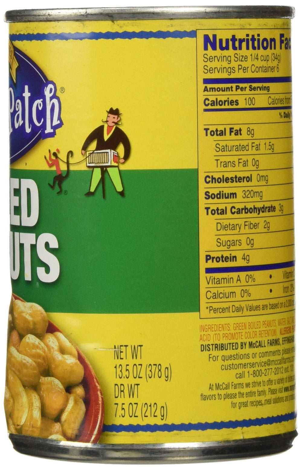 12-pack of Margaret Holmes green boiled peanuts cans for convenient pantry stocking