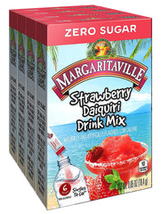 Margaritaville Singles To Go Strawberry Daiquiri stick ready to mix in water for a refreshing break