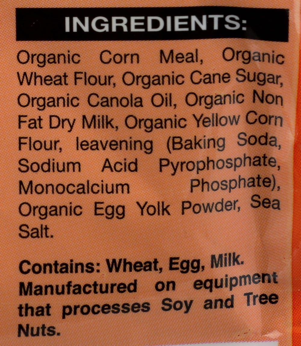 Marie Callender's Organic Corn Bread Mix batter being poured into mixing bowl.