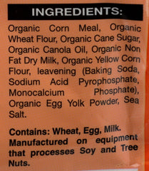 Marie Callender's Organic Corn Bread Mix batter being poured into mixing bowl.