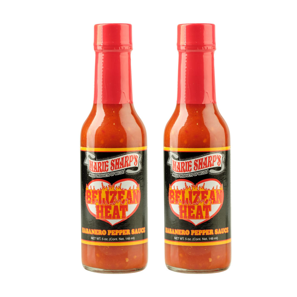 Marie Sharp's Belizean Heat Habanero sauce bottle ready to spice up meals.
