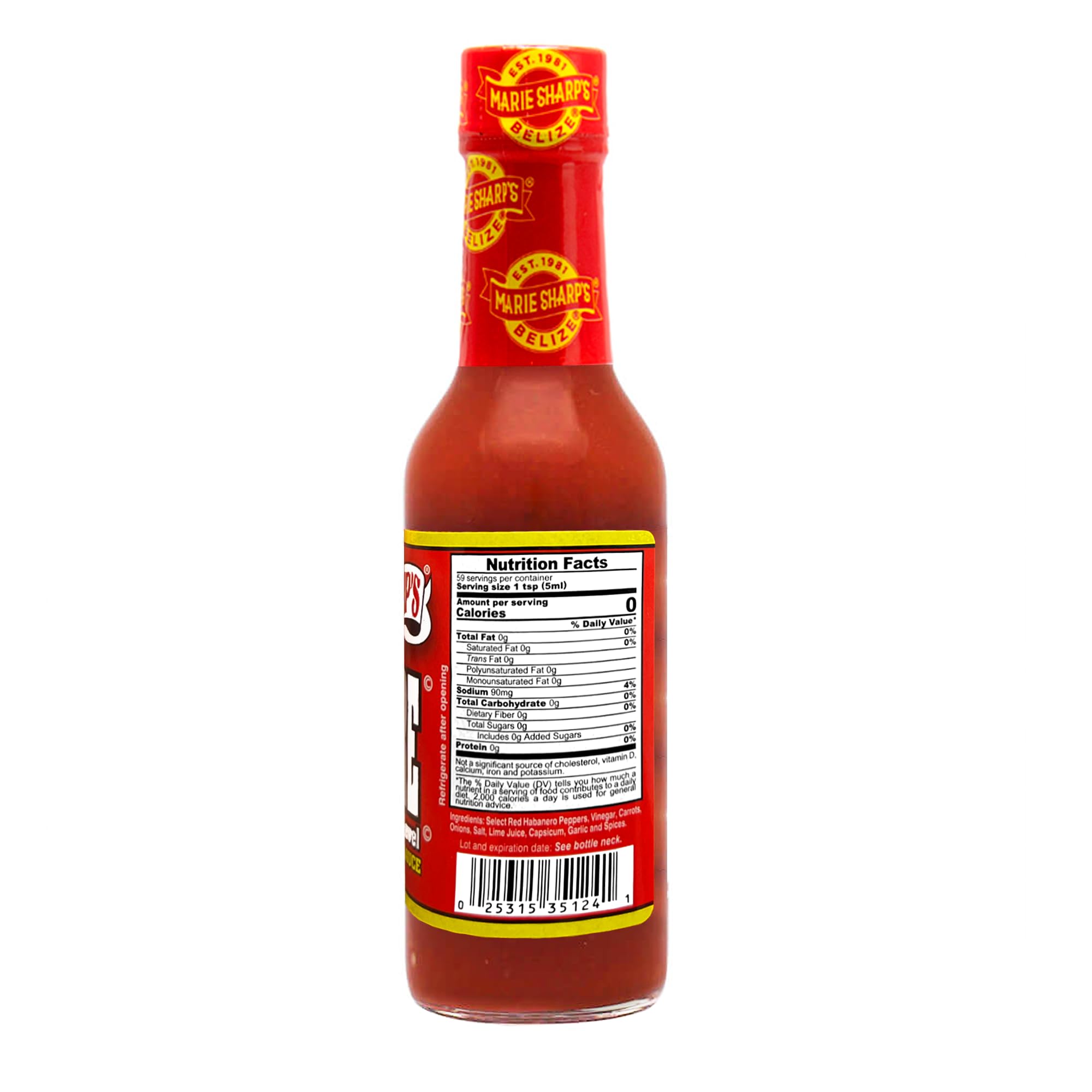 Marie Sharp’s BEWARE Comatose pour highlights blistering heat and full-bodied flavor.