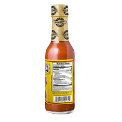 Marie Sharp's Garlic Pepper Sauce close-up highlights fresh peppers and garlic