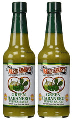 Marie Sharp's Green Nopal Prickly Pear Habanero bottle, fiber-rich Belizean sauce.