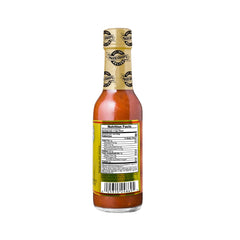 Marie Sharp's Fiery Hot Habanero sauce label close-up highlights natural quality