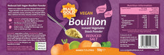 Marigold bouillon powder dissolves quickly in hot liquid for soups and beverages.