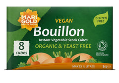 Marigold Organic Yeast-Free Stock Cube Pack for rich soups and stews.