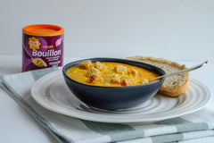 Marigold vegan stock for soups and stews, stays gluten-free and versatile.