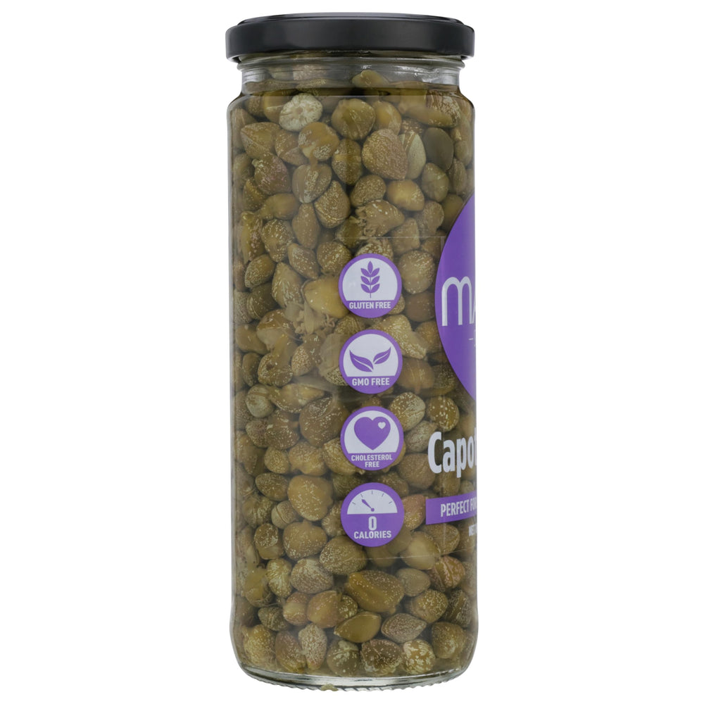 Mario Camacho Capote Capers in piccata dish for Mediterranean flavor.