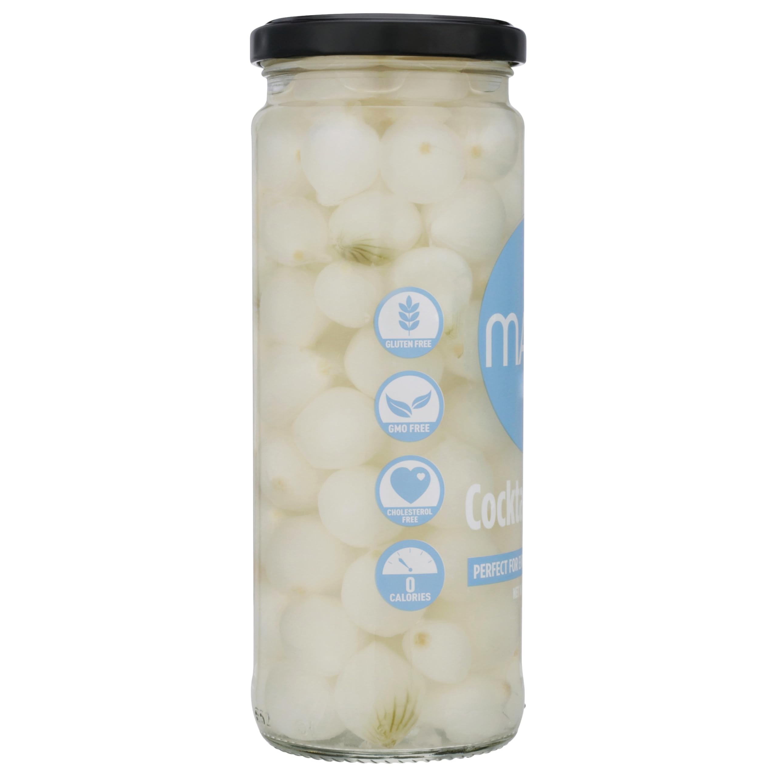 Mario Camacho Cocktail Onions served with a martini for a crisp garnish