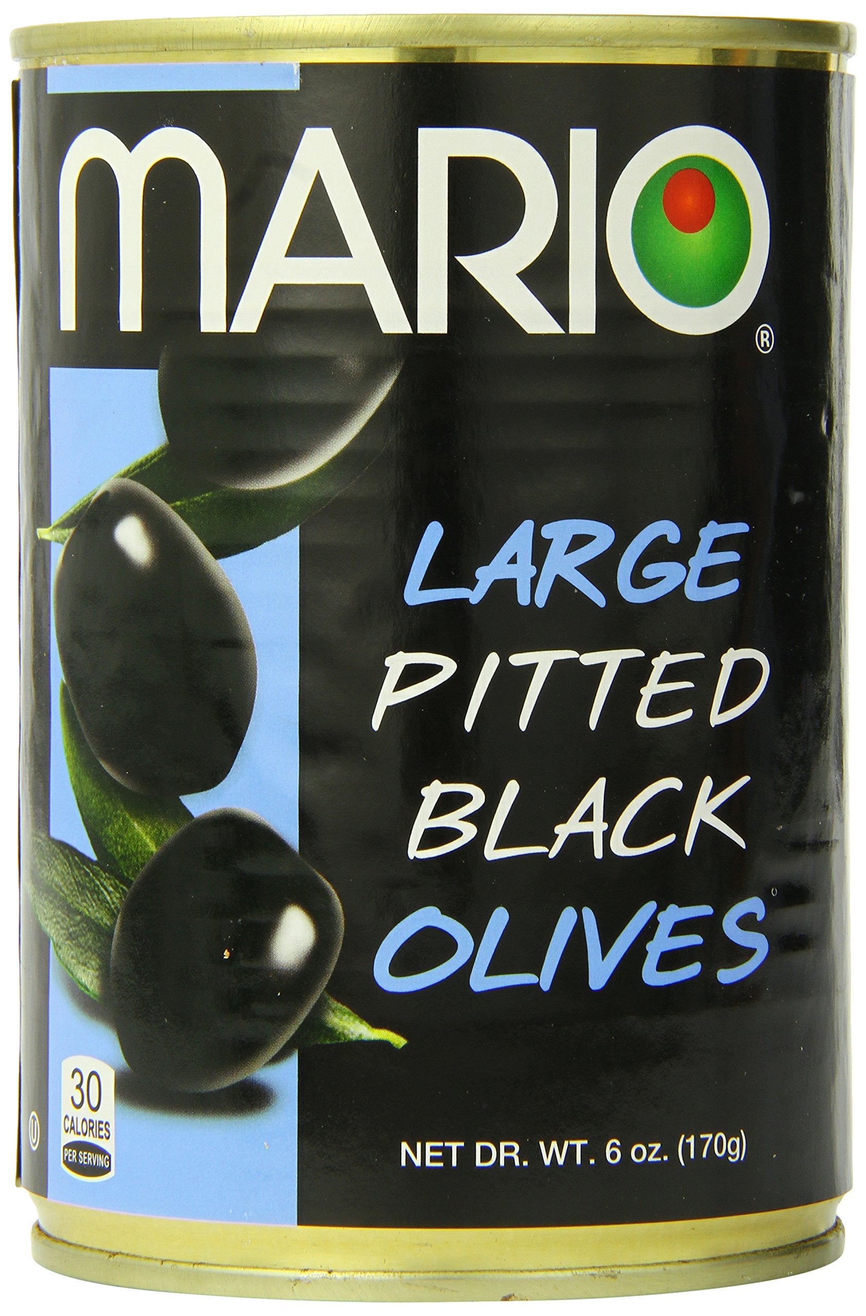 Mario Camacho large ripe olives in a jar, ideal for antipasto.