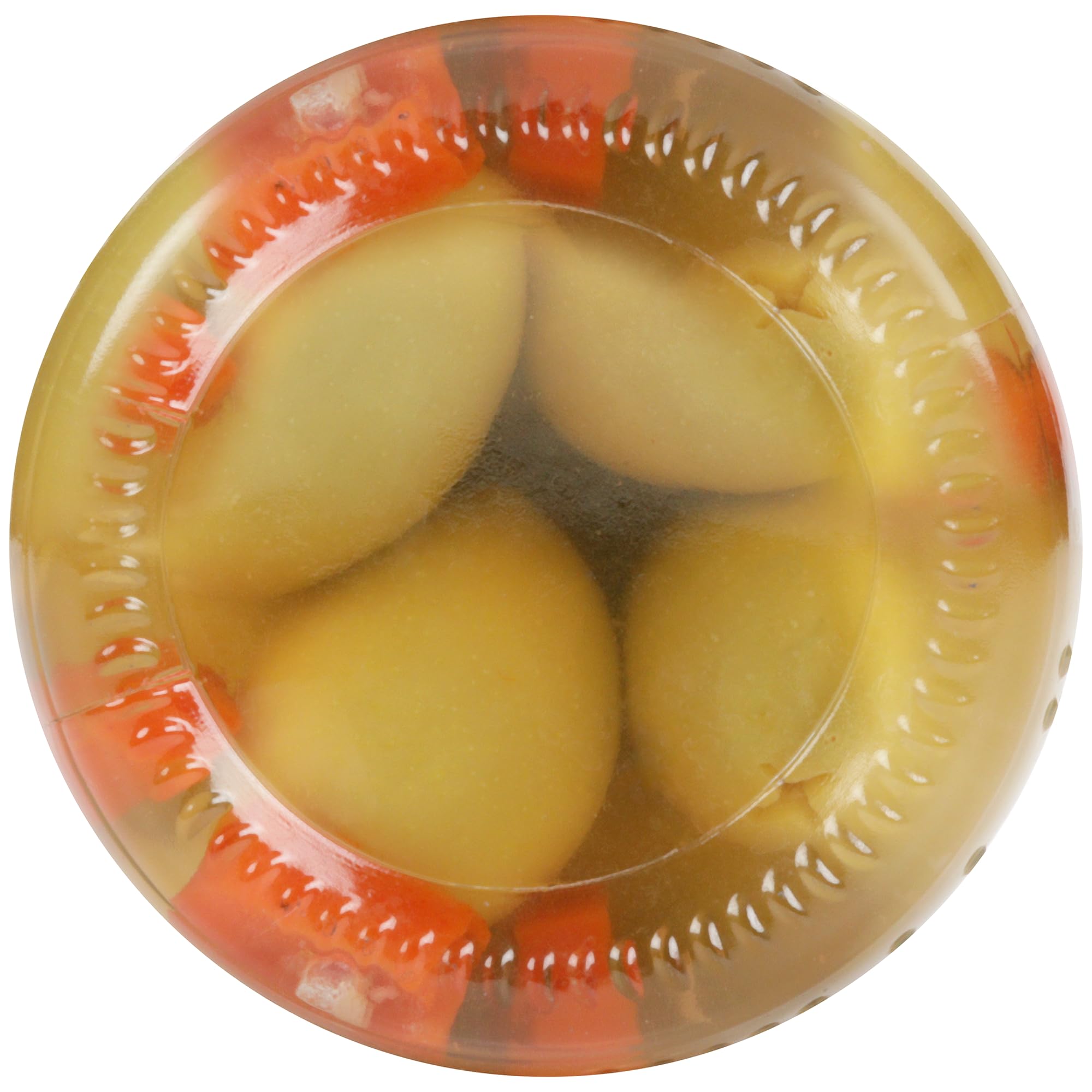 Cocktail hour pairing with Mario Camacho Queen Olives stuffed with minced pimiento.