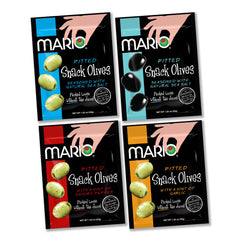 Mario Camacho garlic pouch olives for quick snack on the go