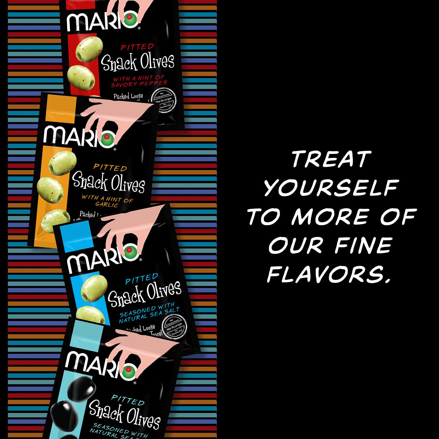 Mario Camacho ready-to-eat olives in pouches for quick meals