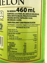 Marjan Melon Syrup pour image showing easy pour for drinks