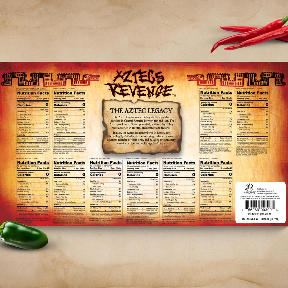 Marketplace Brands Aztecs Revenge gift-pack ready for spicy gift giving