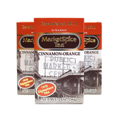 MarketSpice Cinnamon-Orange tea bag ready to brew a comforting cup
