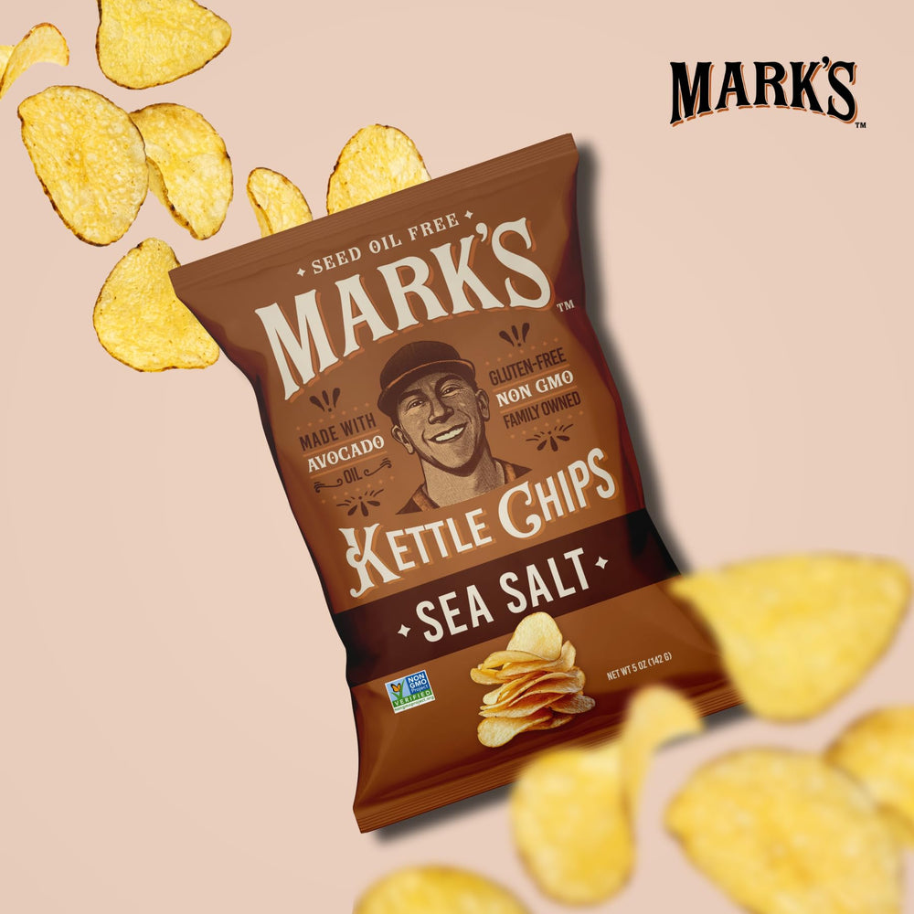 Mark's family-owned chips packaging emphasizes brand values and quality