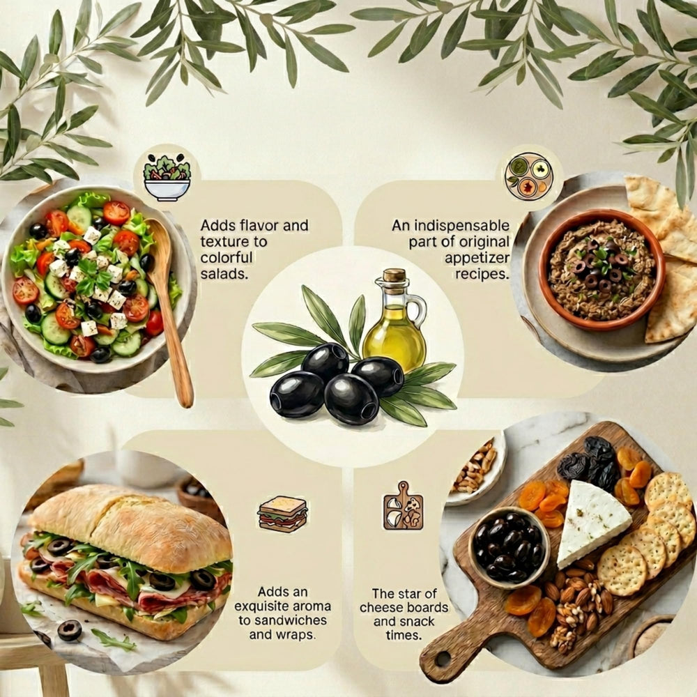 Marmarabirlik Mediterranean-taste olives ideal for sandwiches and light snacks.