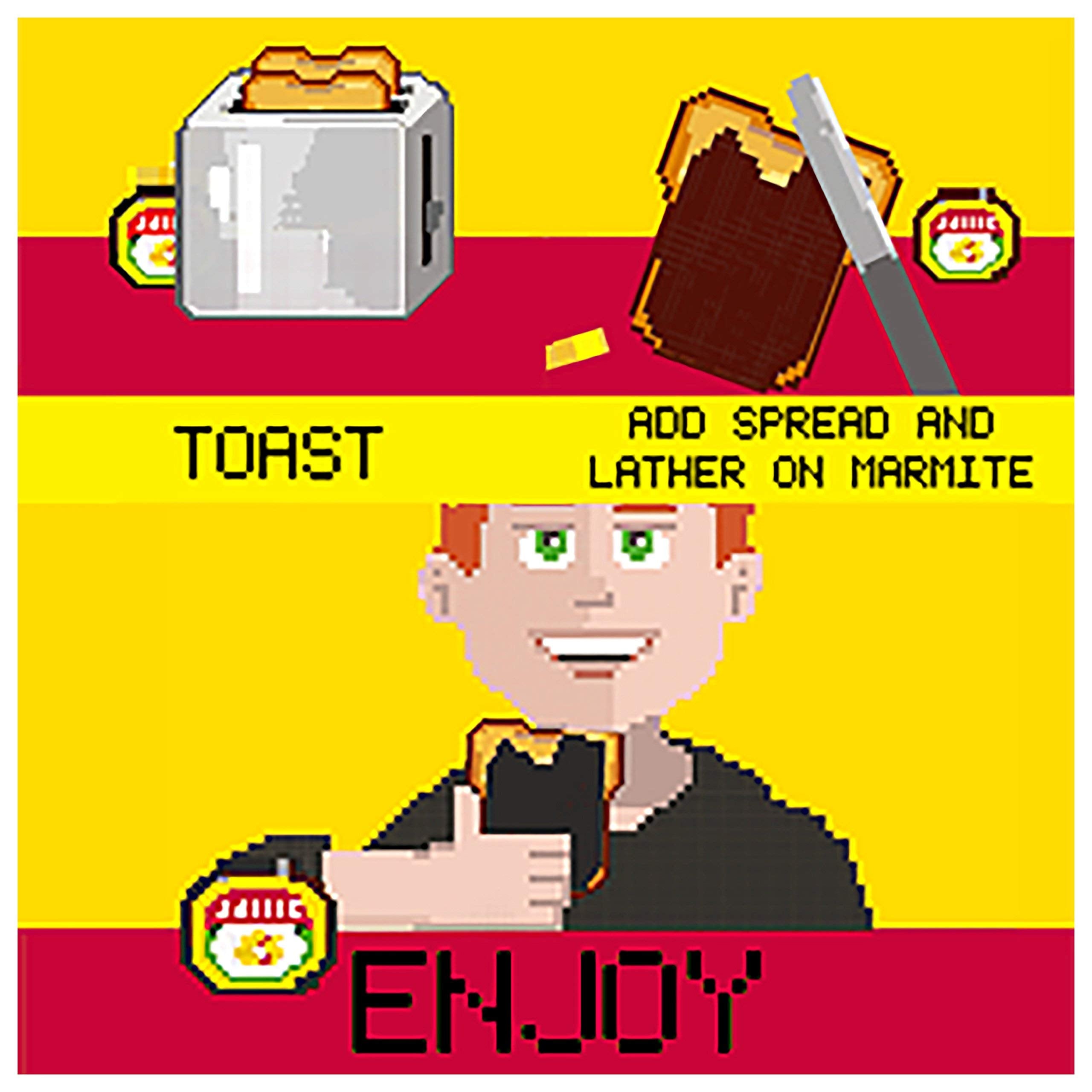 Packaging featuring a recycling label for Marmite packaging.