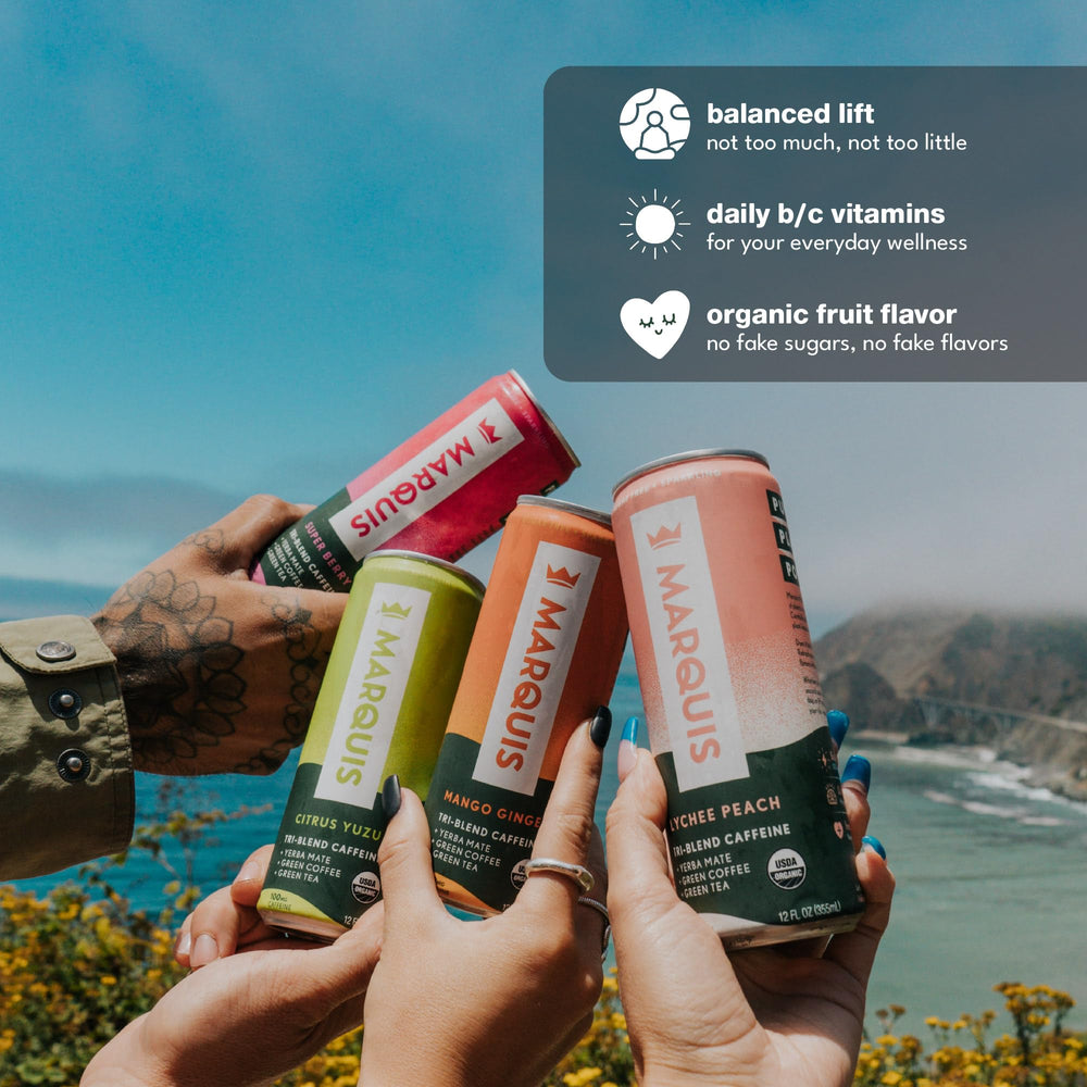 Marquis sugar-free energy can is keto-friendly and low-cal.
