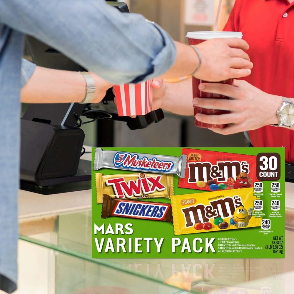 Mars 3 Musketeers Milk Chocolate Bars smooth, airy richness.