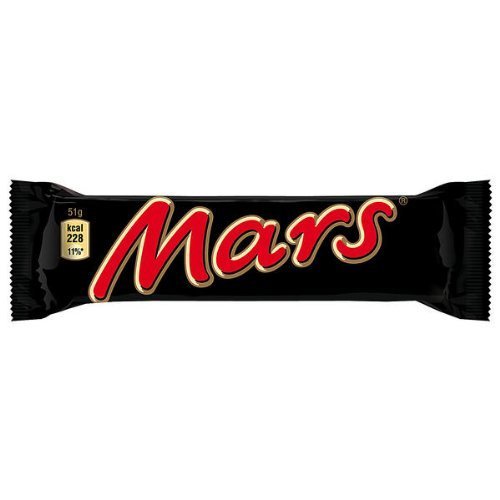 Mars Bar chocolate 51g pack, ideal for on-the-go snacking and sharing
