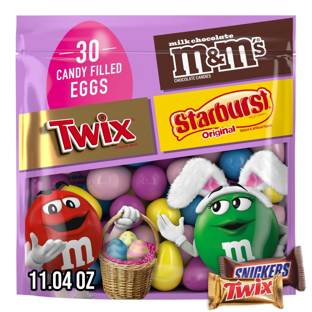 Mars M&M'S Easter candy assortment bag displays colorful treats ideal for Easter baskets