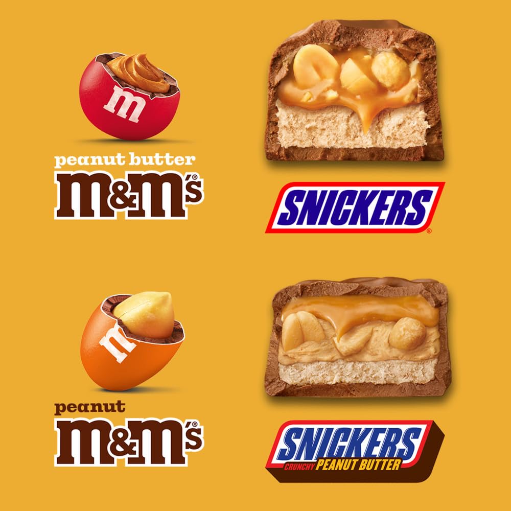 Mars Easter candy display with mixed chocolates for gifting and tables.