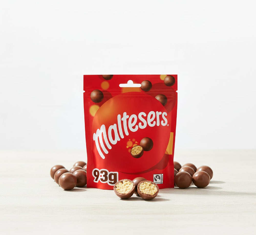 Mars Maltesers nutrition panel on the back of the pouch for quick info