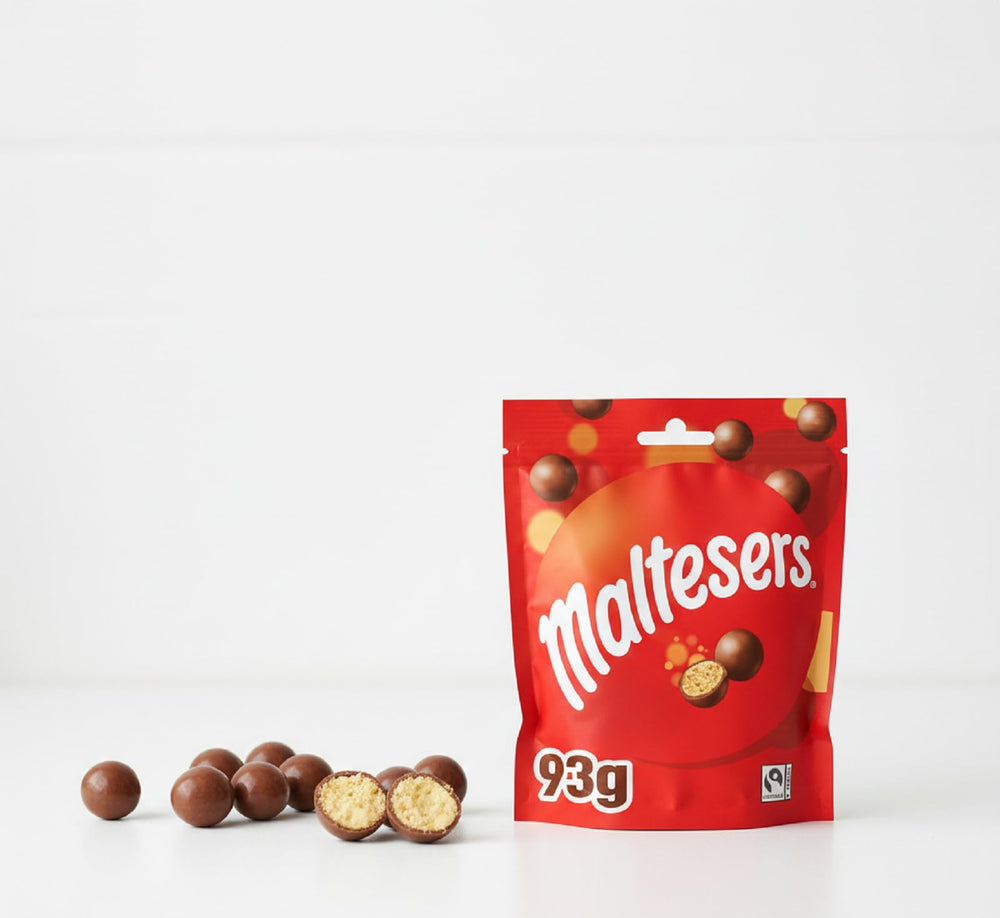 Mars Maltesers open pouch ready for immediate enjoyment and easy snacking