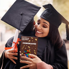 Mars M&M's congrats gift box with confetti design